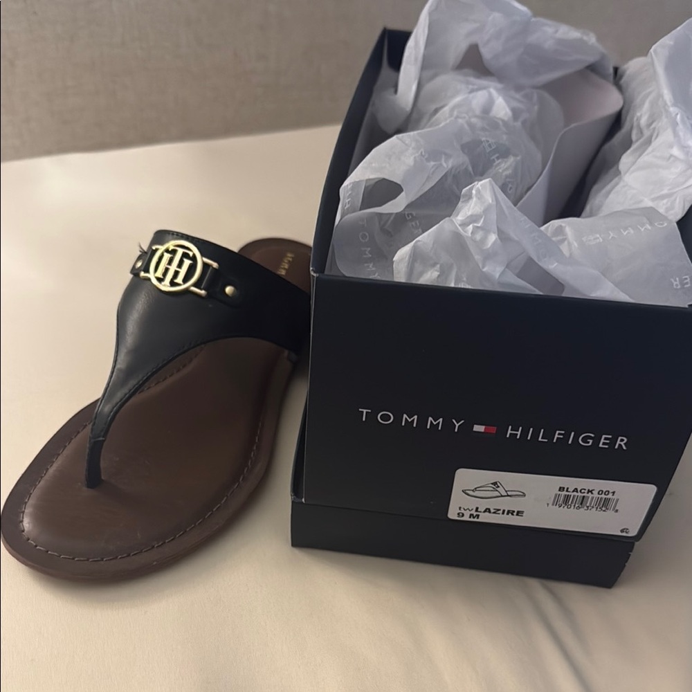 Tommy Hilfiger Black Sandals